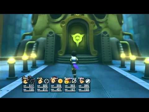 Blue Dragon Walkthrough Part 20: Laser Field Part 2, Baroy Town, Boss: Blazing Kirin