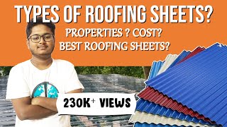 Types of roof sheets for house | cost of roofing sheets | Civilogy | By VINAY | #roofsheets