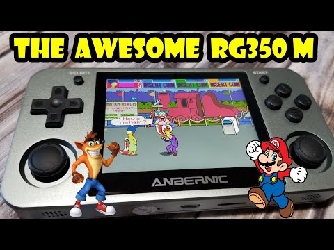 Anbernic RG350m Retro Handheld Game Console unboxing & review. Play Sega, Nintendo, Arcade & More
