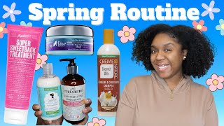 Working My Way Through The Stash | Spring 2025 Monthly Hair Routine 🌷