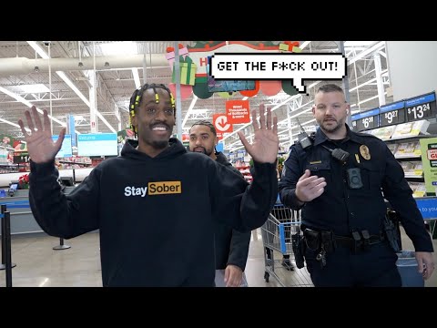 Hiding & Sliding In Walmart!
