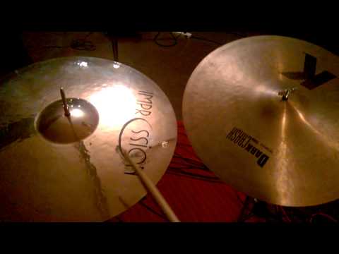 Impression cymbals rock crash 19" vs zildjian k dark crash 18"