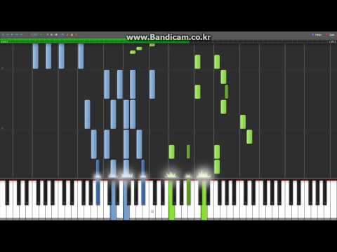 [Synthesia][MIDI] Nichijou - Hyadain no Kakakata☆Kataomoi-C (짜짜짜 짝사랑)