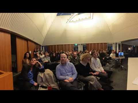 Virtual Reality (VR) Public Speaking Practice Stage: Audience of 100