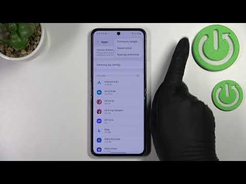 How to Reset App Preferences in Samsung Galaxy Z Flip4 - Restore App Defaults
