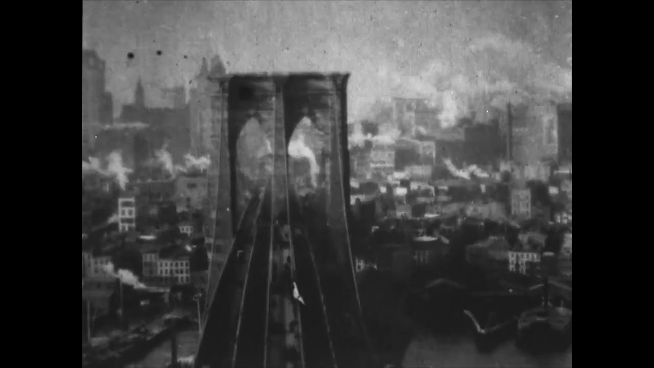 Bird's-eye View of N.Y. from Brooklyn Bridge (1897) Panorama from the Tower of the Brooklyn Bridge