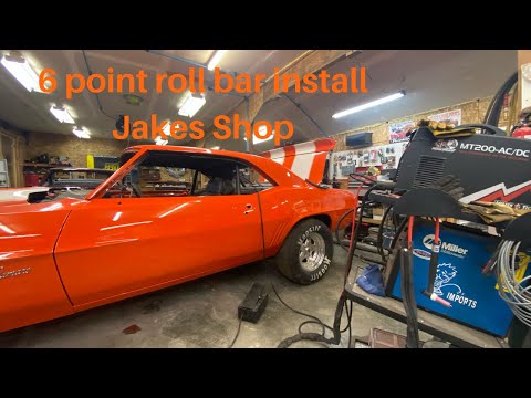 1969 camaro 6 point roll bar install and tube notching