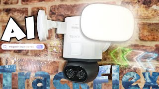 AI Search Security Camera - Reolink TrackFlex WiFi Floodlight