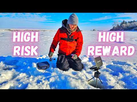 Ice Fishing A New Species &amp; Testing Amazon FishPRO Fishing Camera (Underwater Footage)