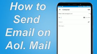 How To Send Email Using AOL Mail | Send Email In Aol 2021 | aol.com