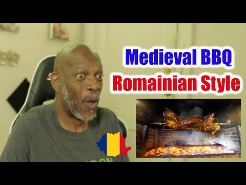 Mr. Giant Reacts Insane Food in Romania - GIGANTIC MEDIEVAL BBQ + Mangalica Hairy Pig!