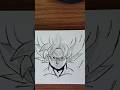 super Saiyan Blue Goku sketch timelapse #anime #drawing #dragonballzdrawing