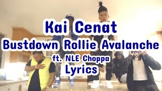 Kai Cenat - Bustdown Rollie Avalanche ft. NLE Choppa Lyric Video