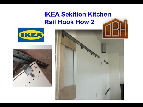 IKEA Sektion kitchen cabinet rail attachment