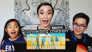 I forced kids into reacting to BTS music videos