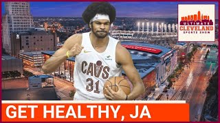 When do the Cavaliers need to start worrying about the severity of Jarrett Allen's knee injury?