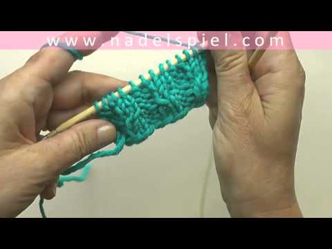 Stricken lernen mit eliZZZa #23 * Bündchenmuster mit Minizöpfchen * Zopfen ohne Hilfsnadel