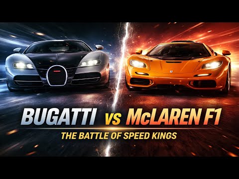 Bugatti Veyron vs McLaren F1 — The Battle of Speed Kings