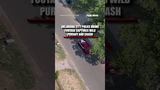 Oklahoma City Police drone captures WILD pursuit and crash #shorts #foxnews #news #fox