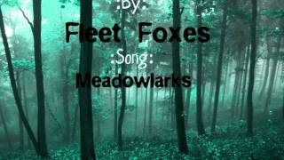 Fleet Foxes-Meadowlarks Lyrics