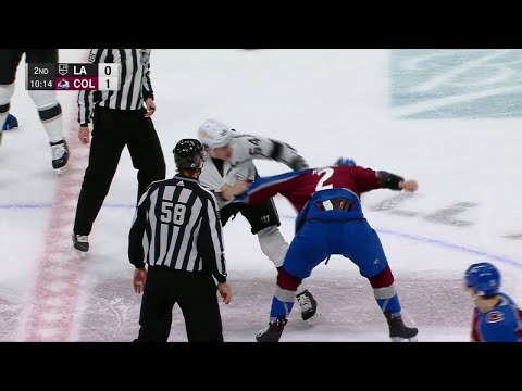 NHL Fight - Kings @ Avalanche - Luff vs Renouf - 12 03 2021