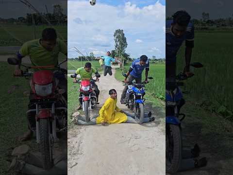 The two boys fled, leaving the bike behind. #funny 988