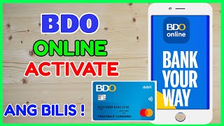 BDO Online Banking Activation: How to Approve Activate BDO Account Online