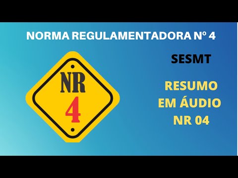 RESUMO DA NORMA REGULAMENTADORA 4 |   Áudio Texto Resumo da  NR 4 com texto.