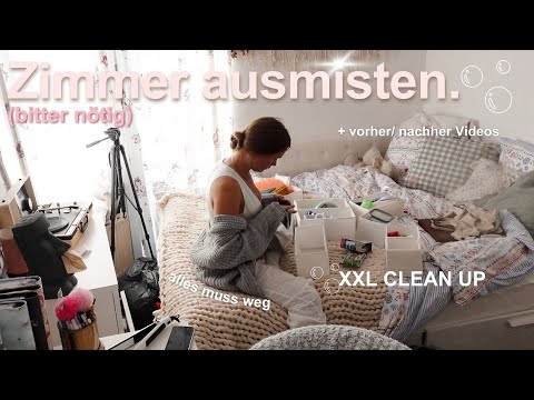 XXL ZIMMER AUFRÄUMEN und AUSMISTEN - alles muss weg! Deep Clean with me