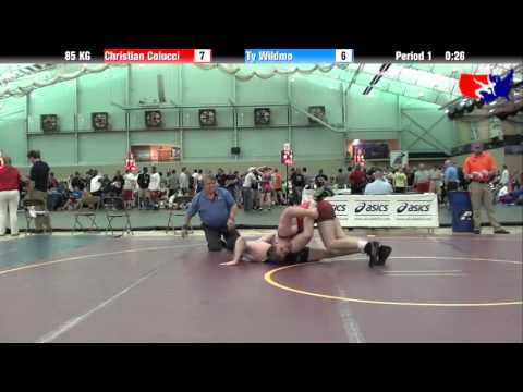 Christian Colucci vs. Ty Wildmo at 2013 FILA Cadet Nationals - FS