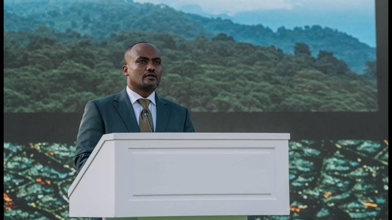 የግብርና ሚኒስትር አዲሱ አረጋ በ2018 የአረንጓዴ አሻራ ማስጀመሪያ ስነ-ስርዓት ላይ ያ?