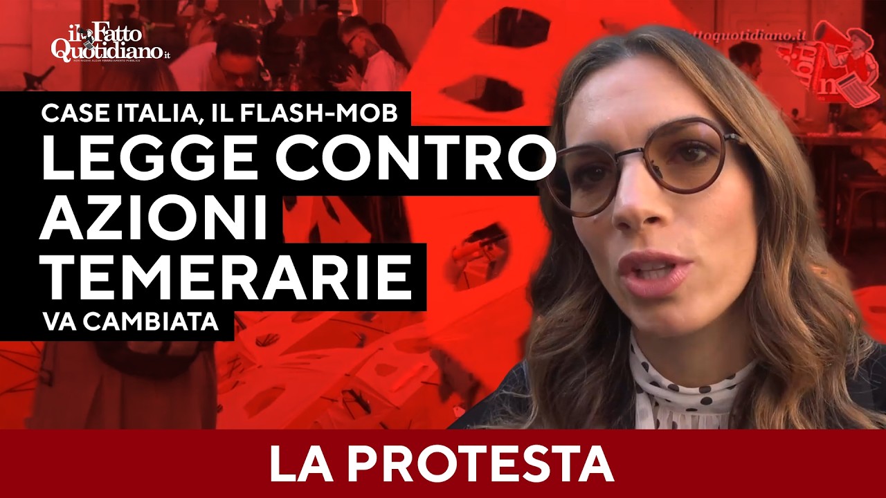 “La legge contro le azioni temerarie non protegge quasi nessuno”: il flash-mob di Case Italia