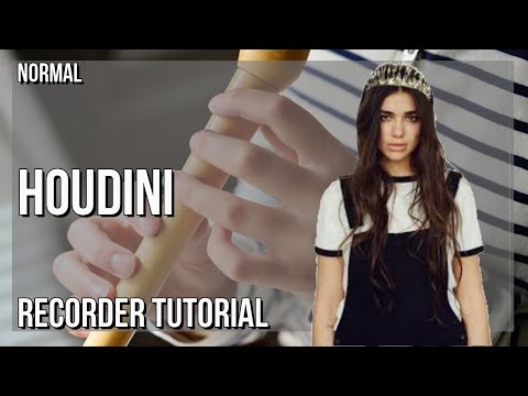 How to play Houdini by Dua Lipa on Recorder (Tutorial)