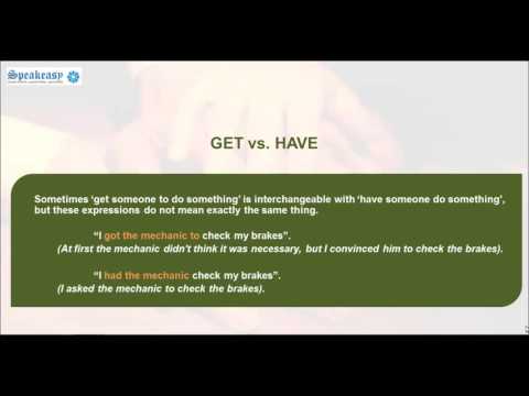 Learn English Online Session 5 Upper intermediate 005 Uses of GET