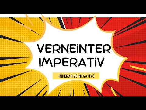 52. Spanisch lernen. Verneinter Imperativ -  imperativo negativo