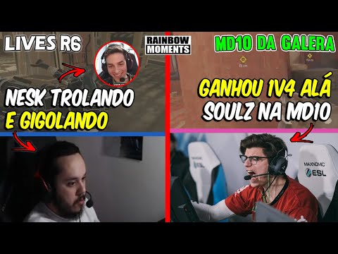 CLUTCH 1V4 DO ASTRO NA NOVA SEASON, NESK TROLANDO O LAGONIS E MAIS - MELHORES MOMENTOS LIVES R6