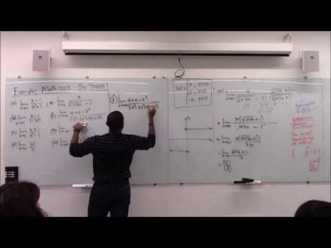 Math 1203-R04 Lecture 5 - Limit examples and a special technique