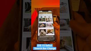 🍏 How To Get Back The Old Safari Search Bar On IOS 15 📱 #shorts