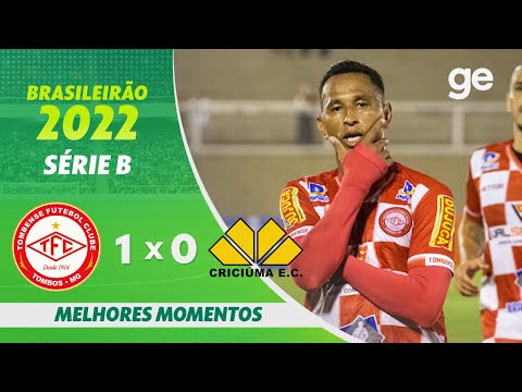 Gols e lances de Tombense x Criciúma