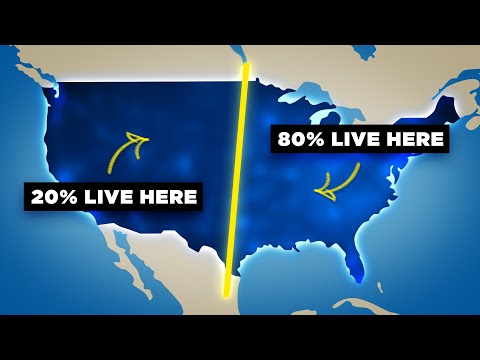 Why 80% of Americans Live East of This Line