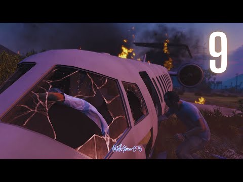 GTA 5 Gameplay Walkthrough Part 9 - Planes Crashes | 4K 60FPS No Commentary |