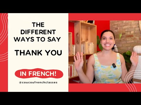 Coucou French Classes Language tip - Give thanks