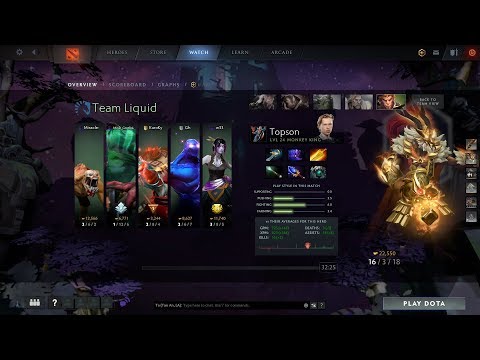 dota2sup Topson monkey king liquid vs OG -TI9