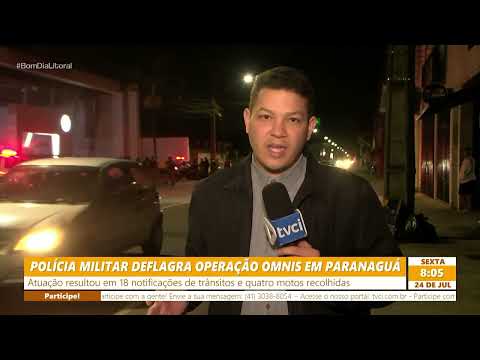 POLÍCIA MILITAR DEFLAGRA OPERAÇÃO OMNIS EM PARANAGUÁ