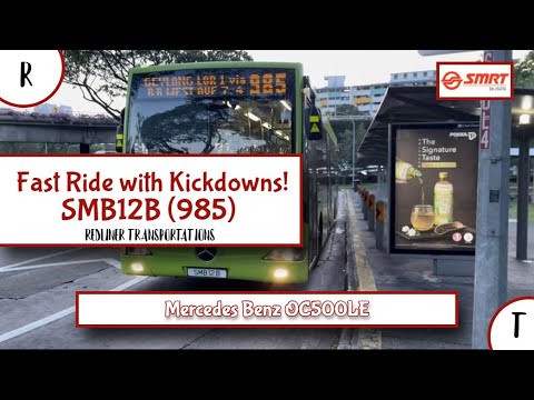 Fast ride with Kickdowns! - SMB12B (985) - Mercedes Benz OC500LE