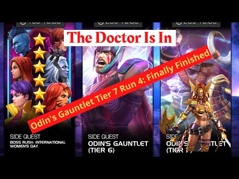 Odin's Gauntlet Tier 7 Run 5 Marvel Contest of Champions