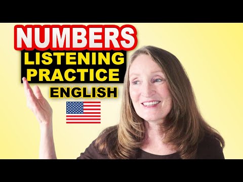 English Listening Practice: Numbers  - North American Accent
