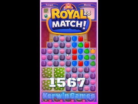 Royal Match Level 1567 - No Boosters Gameplay