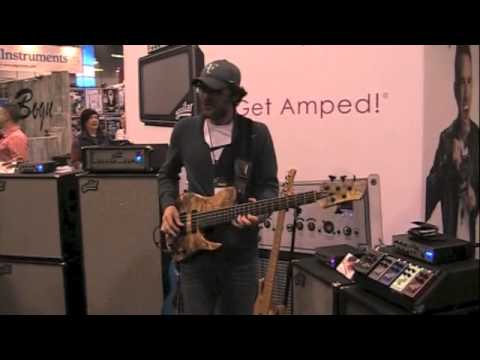 Bass Musician Magazine NAMM 2014 - Janek Gwizdala plays at the Aguilar Booth