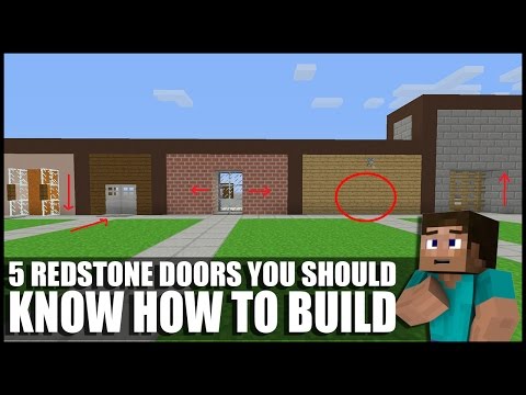 Fed X Gaming - 5 Redstone Doors You Should Know How To Build In Minecraft!